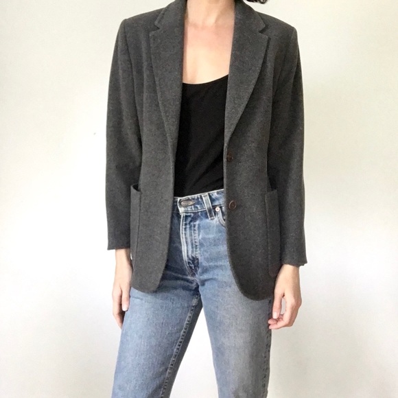 Cashmere wool blend blazer - Picture 11 of 16